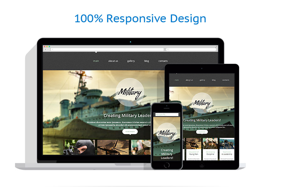 Sablon responsive de | Militar
 | ID: 1000