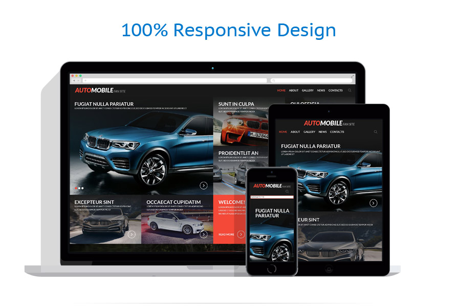 Sablon responsive de | Masini
 | ID: 1018