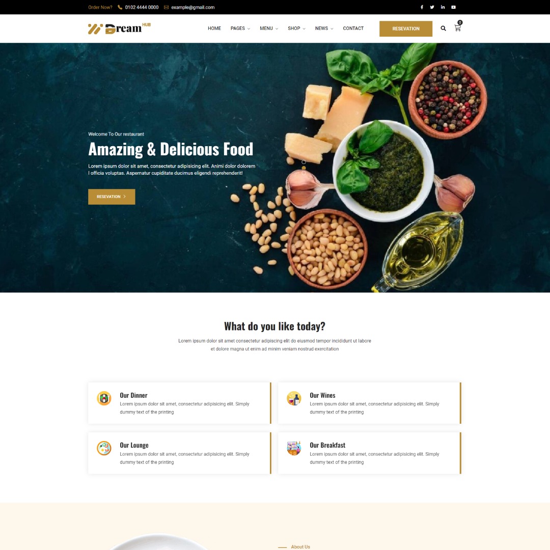  template | Cafe and Restaurant
 | ID: 10407