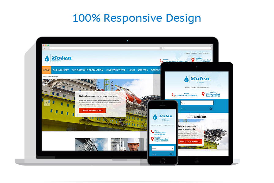 Sablon responsive de | Industrial
 | ID: 1071