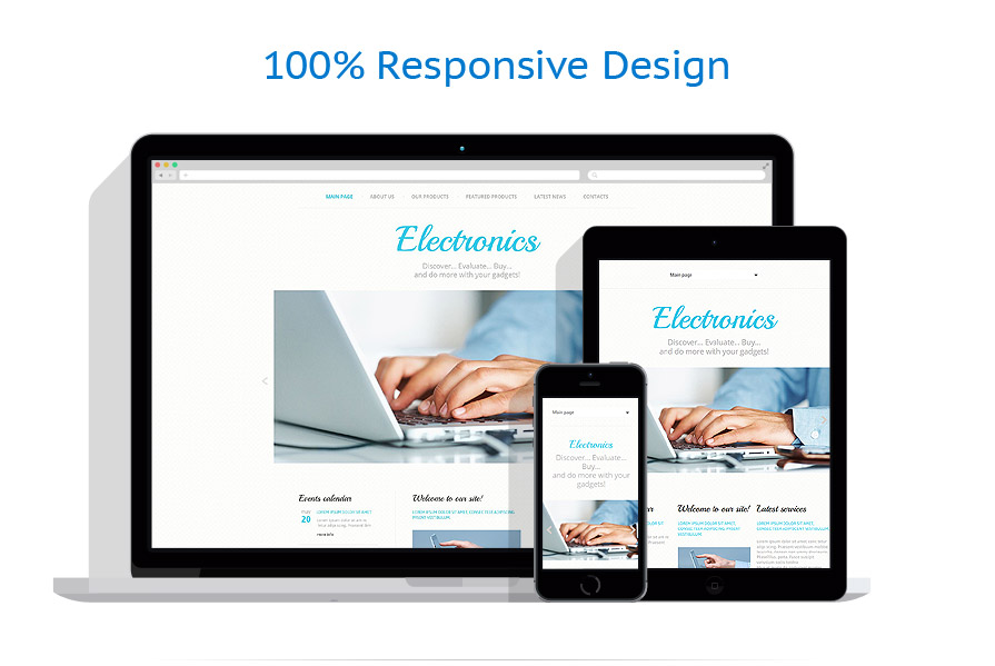 Sablon responsive de | Electronice
 | ID: 1095