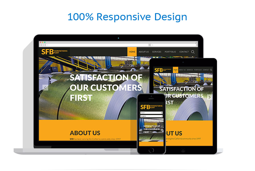 Sablon responsive de | Industrial
 | ID: 1109