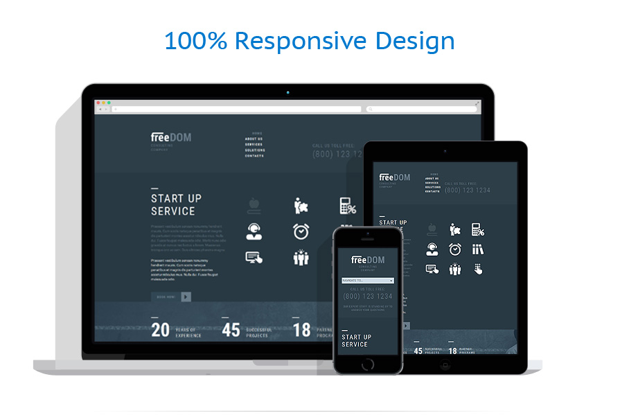 Sablon responsive de | Business
 | ID: 1135