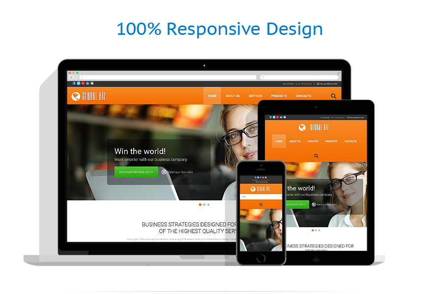 Sablon responsive de | Business
 | ID: 1166