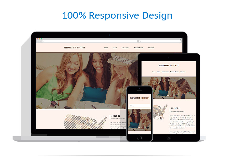 Sablon responsive de | Cafenele & Restaurante
 | ID: 1184