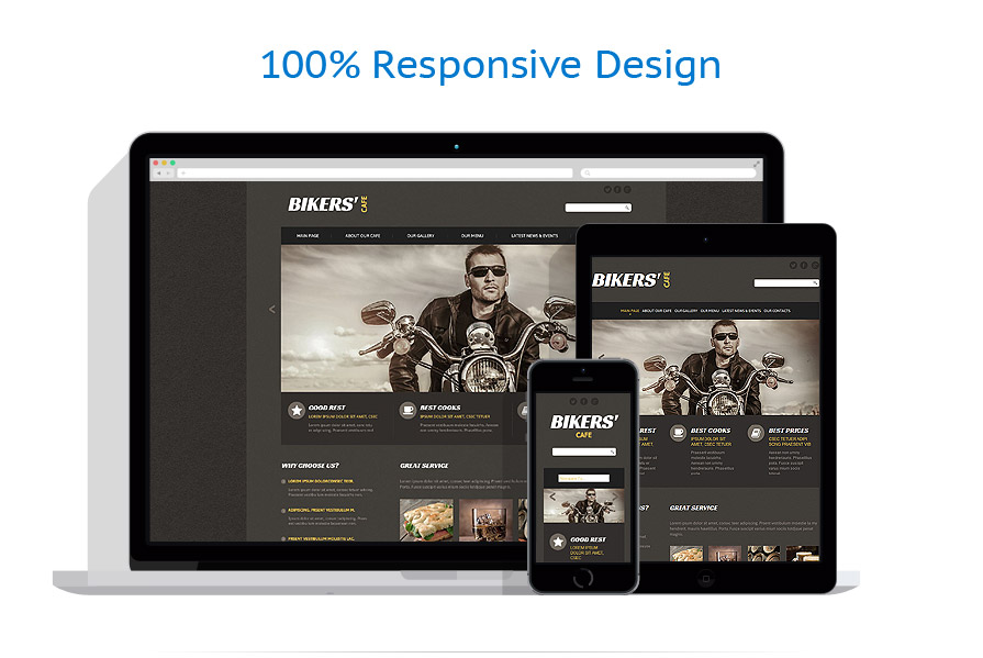 Sablon responsive de | Cafenele & Restaurante
 | ID: 1208