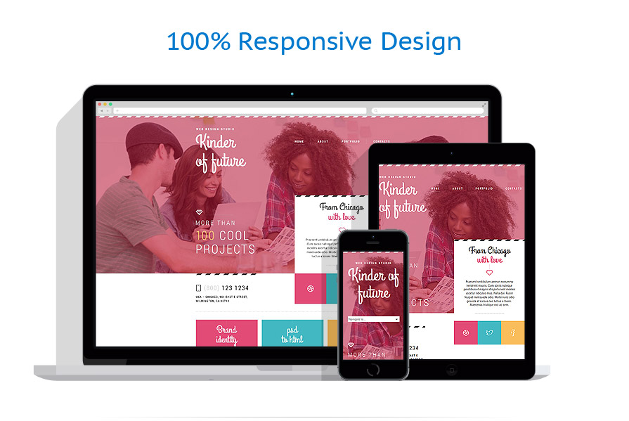 Sablon responsive de | Web design
 | ID: 1885