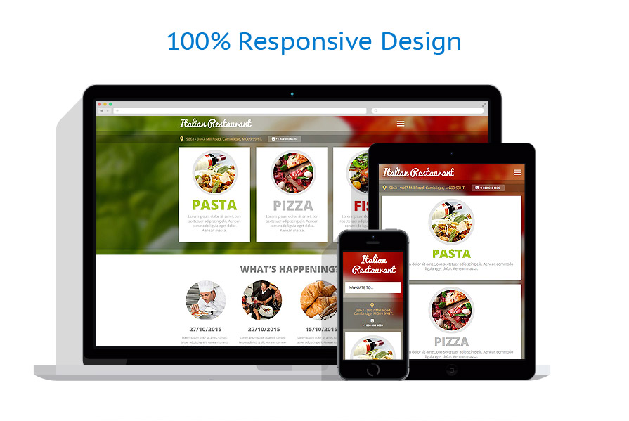 Sablon responsive de | Cafenele & Restaurante
 | ID: 1894