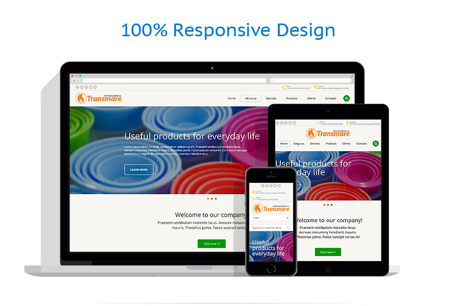 Sablon responsive de | Industrial
 | ID: 1907