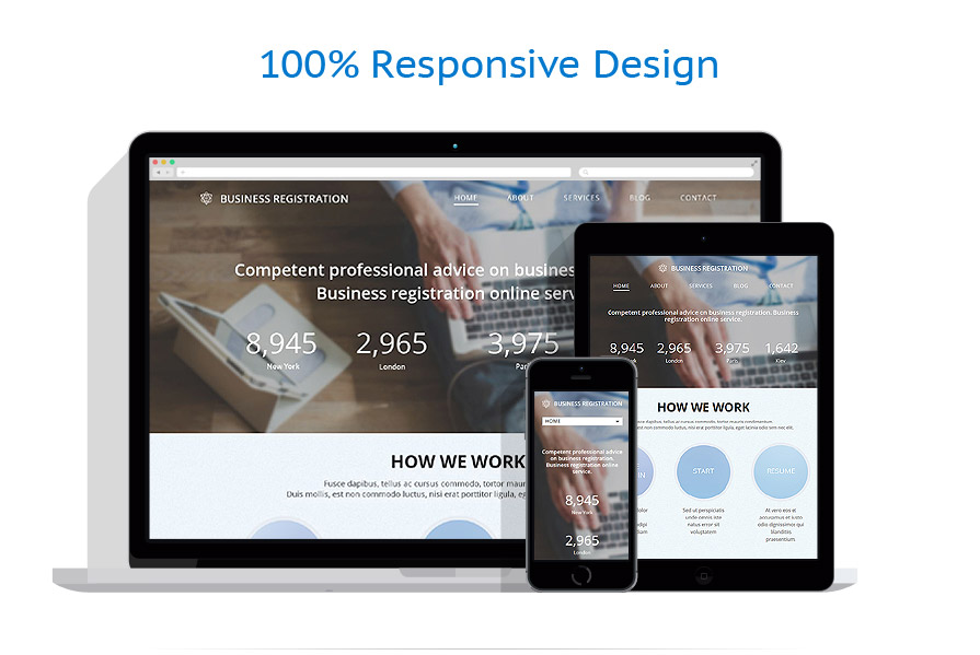 Sablon responsive de | Business
 | ID: 1914