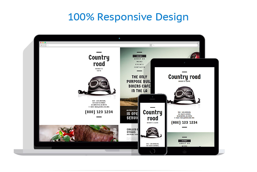 Sablon responsive de | Cafenele & Restaurante
 | ID: 1919