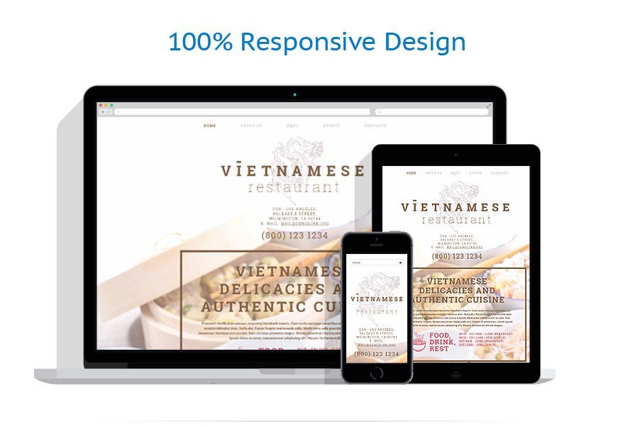 Sablon responsive de | Cafenele & Restaurante
 | ID: 1945