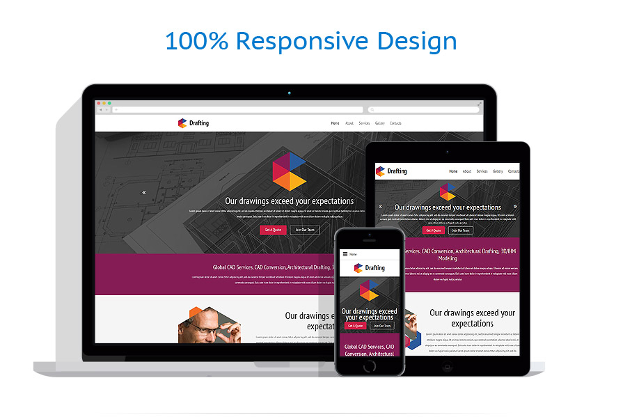 Sablon responsive de | Arhitectura
 | ID: 2017