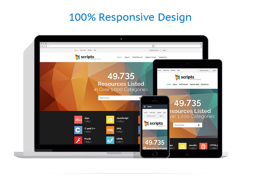 Sablon responsive de | Software
 | ID: 2075