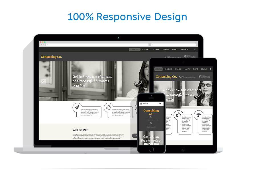 Sablon responsive de | Business
 | ID: 2097