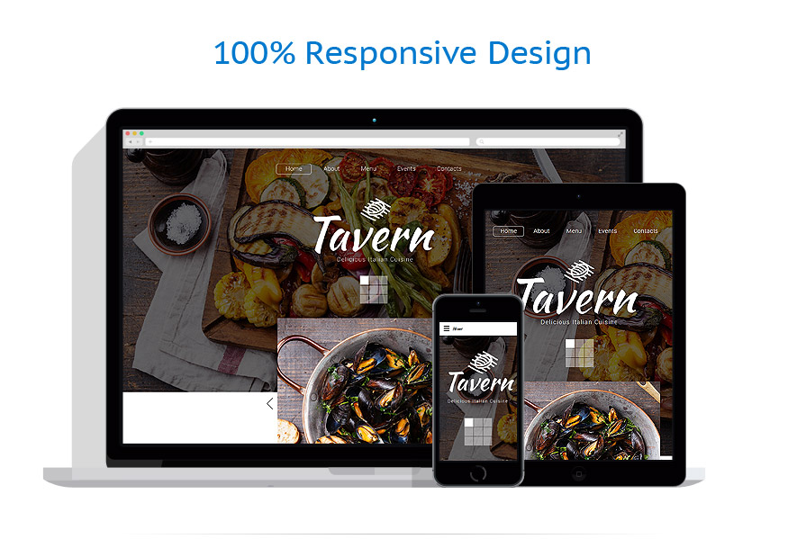 Sablon responsive de | Cafenele & Restaurante
 | ID: 2296