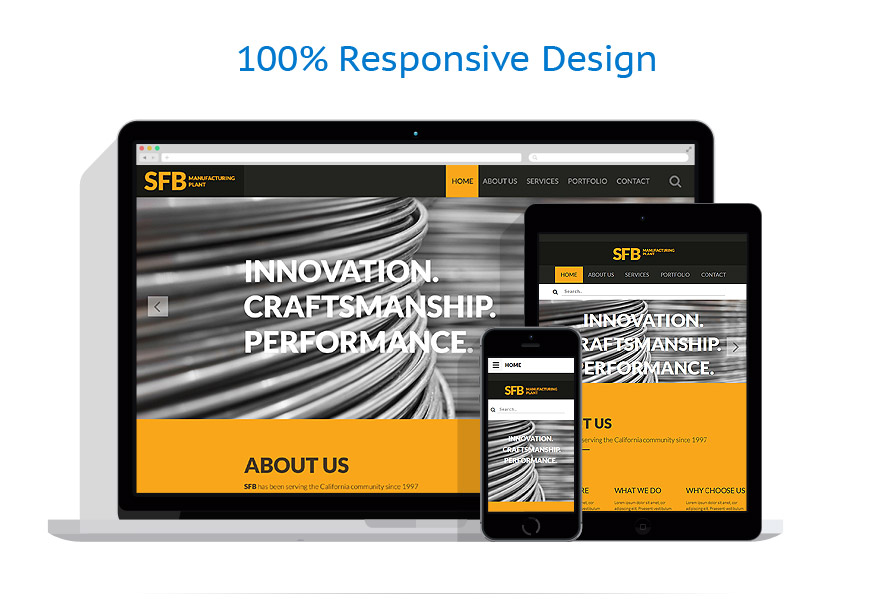  responsive template | Industrial
 | ID: 2391