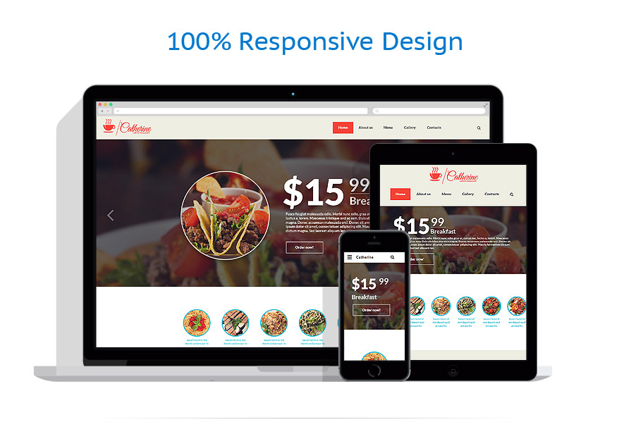 Sablon responsive de | Cafenele & Restaurante
 | ID: 2409