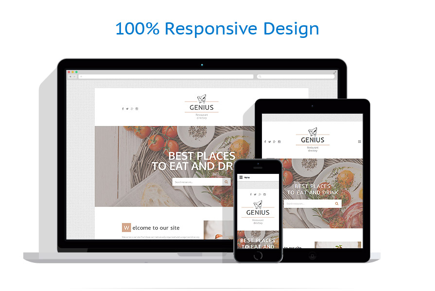 Sablon responsive de | Cafenele & Restaurante
 | ID: 2469