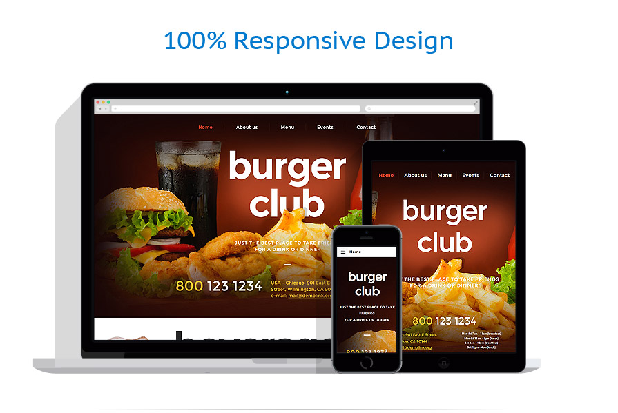 Sablon responsive de | Cafenele & Restaurante
 | ID: 2479