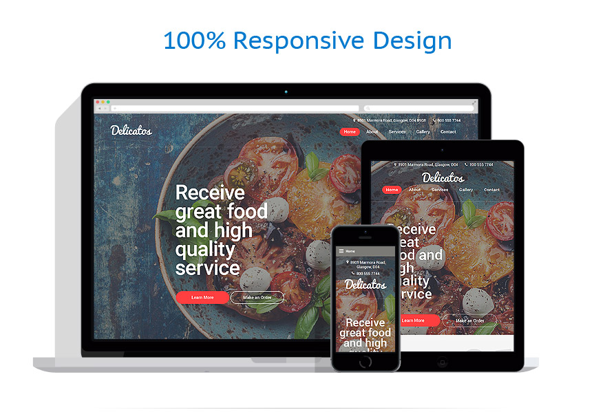 Sablon responsive de | Cafenele & Restaurante
 | ID: 2485