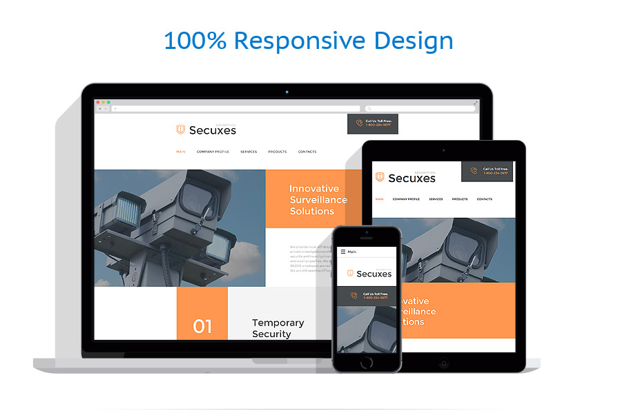 Sablon responsive de | Securitate
 | ID: 2561