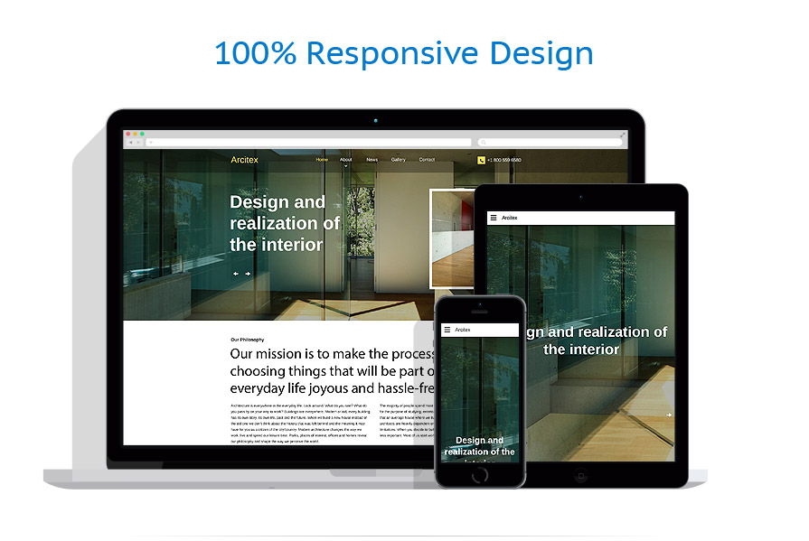 Sablon responsive de | Arhitectura
 | ID: 2626