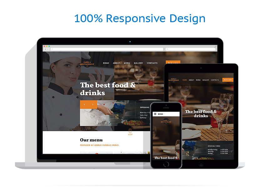 Sablon responsive de | Cafenele & Restaurante
 | ID: 2636