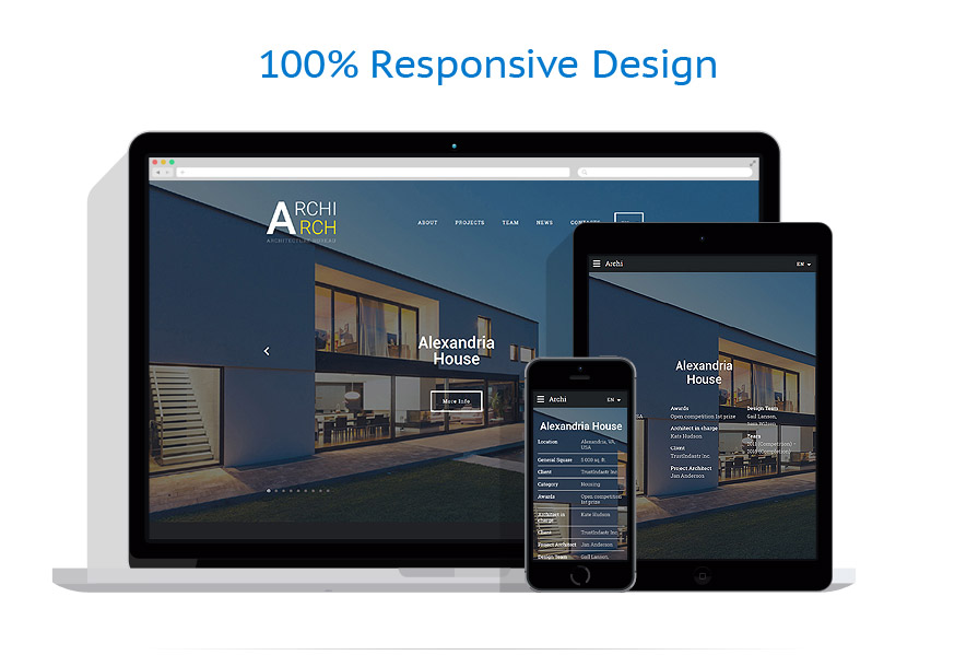 Sablon responsive de | Arhitectura
 | ID: 2762