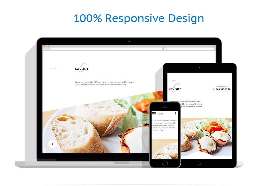 Sablon responsive de | Cafenele & Restaurante
 | ID: 2769