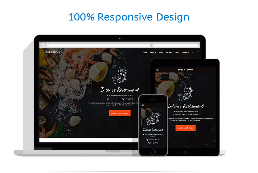 Sablon responsive de | Cafenele & Restaurante
 | ID: 2784