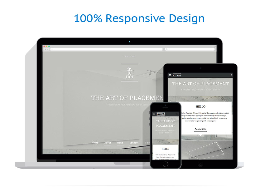 Sablon responsive de | Design Interior & Mobila
 | ID: 2787