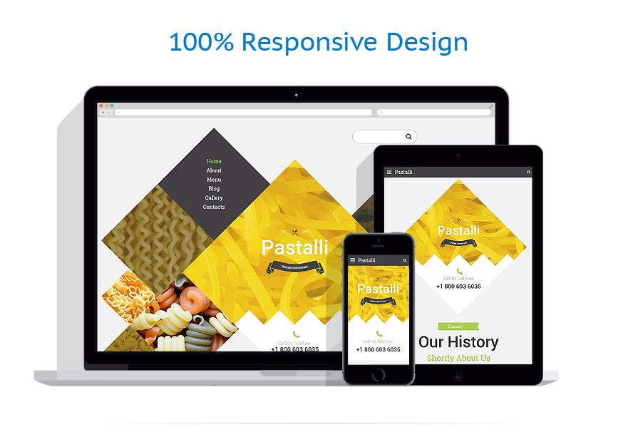 Sablon responsive de | Cafenele & Restaurante
 | ID: 3004