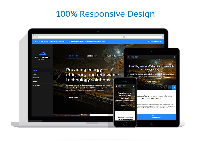 Sablon responsive de | Industrial
 | ID: 3009