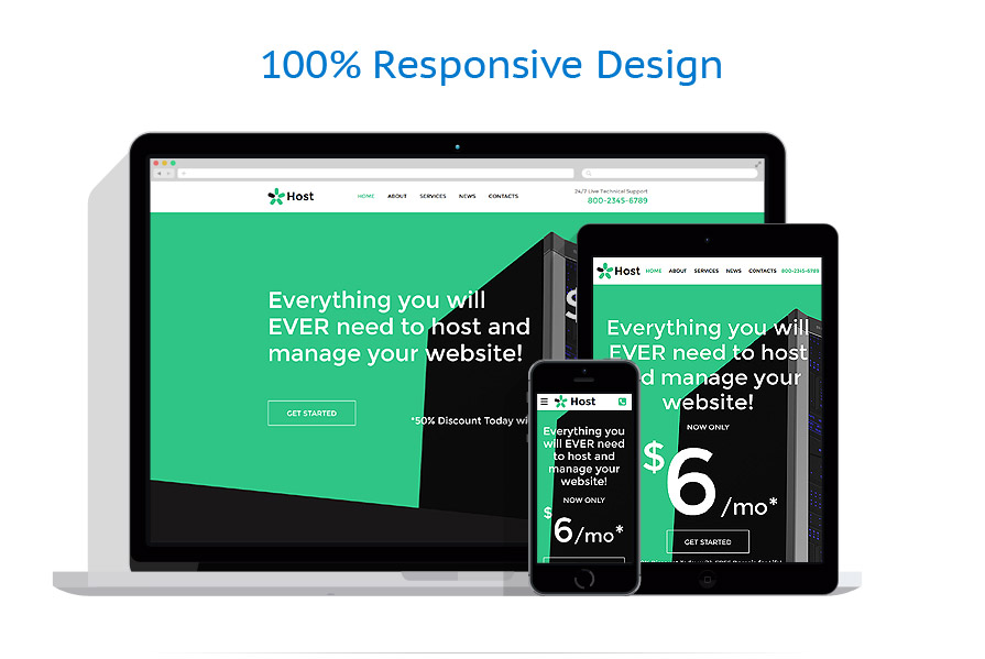 Sablon responsive de | Gazduire
 | ID: 3020