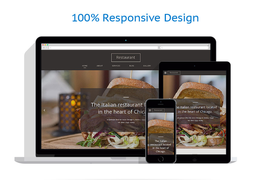 Sablon responsive de | Cafenele & Restaurante
 | ID: 3026