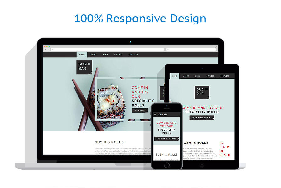 Sablon responsive de | Cafenele & Restaurante
 | ID: 3050