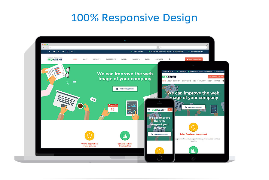 Sablon responsive de | Business
 | ID: 3056