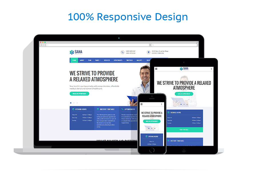 Sablon responsive de | Medical
 | ID: 3063