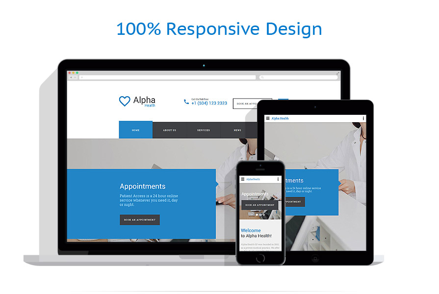 Sablon responsive de | Medical
 | ID: 3117