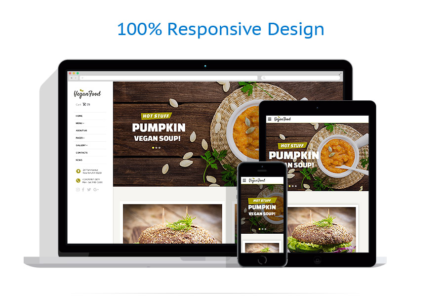 Sablon responsive de | Cafenele & Restaurante
 | ID: 3212