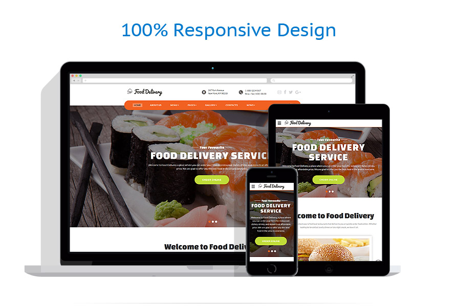 Sablon responsive de | Cafenele & Restaurante
 | ID: 3213