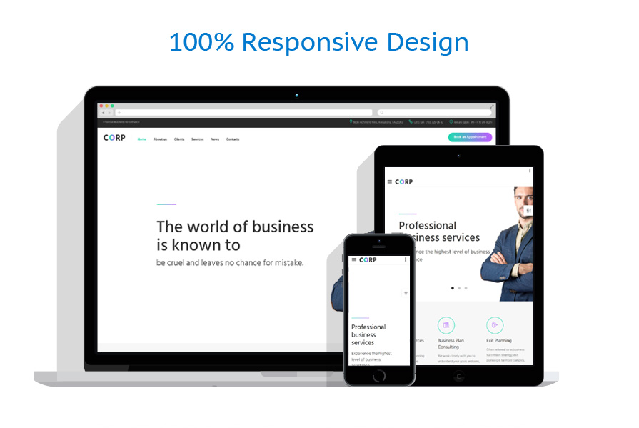 Sablon responsive de | Business
 | ID: 3234