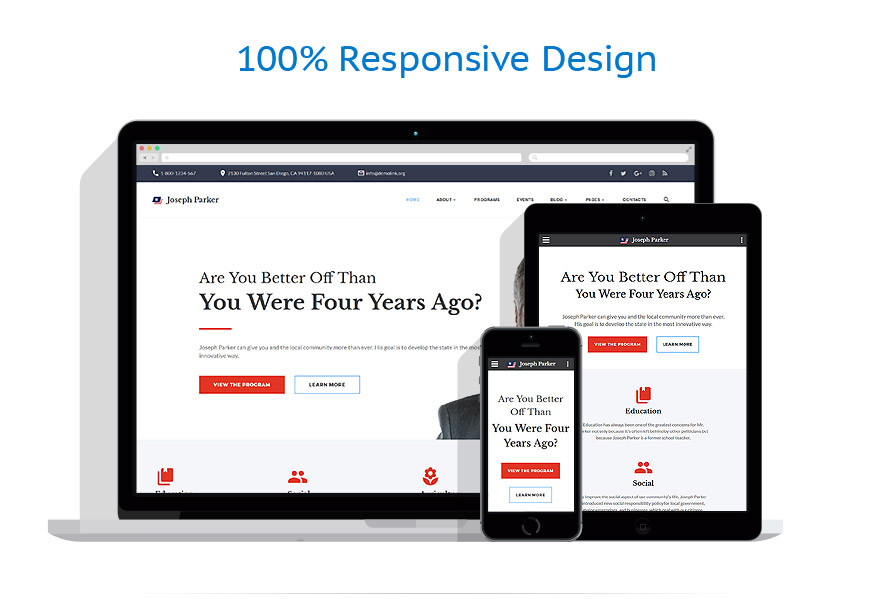 Sablon responsive de | Politic
 | ID: 3245