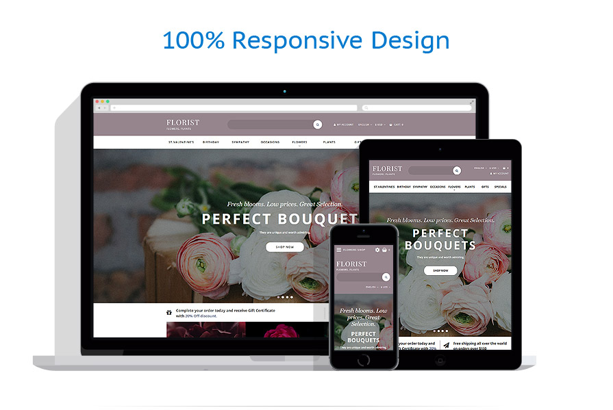 Sablon responsive de | Flori
 | ID: 3256