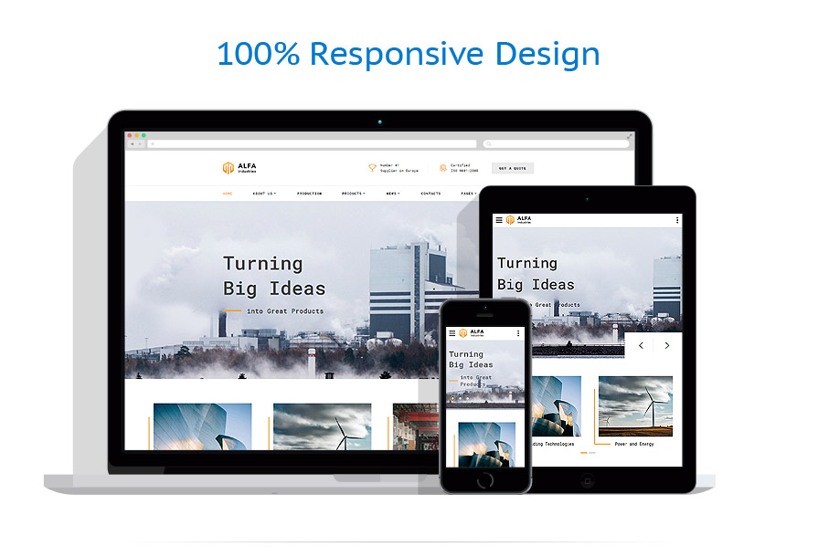 Sablon responsive de | Industrial
 | ID: 3325