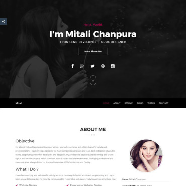  template | Personal pages
 | ID: 3390