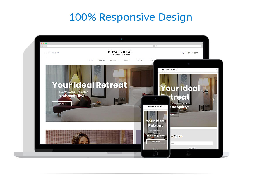 Sablon responsive de | Hoteluri
 | ID: 4398