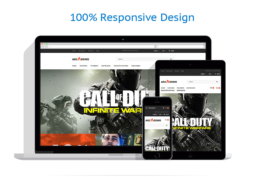 Sablon responsive de | Jocuri
 | ID: 4438