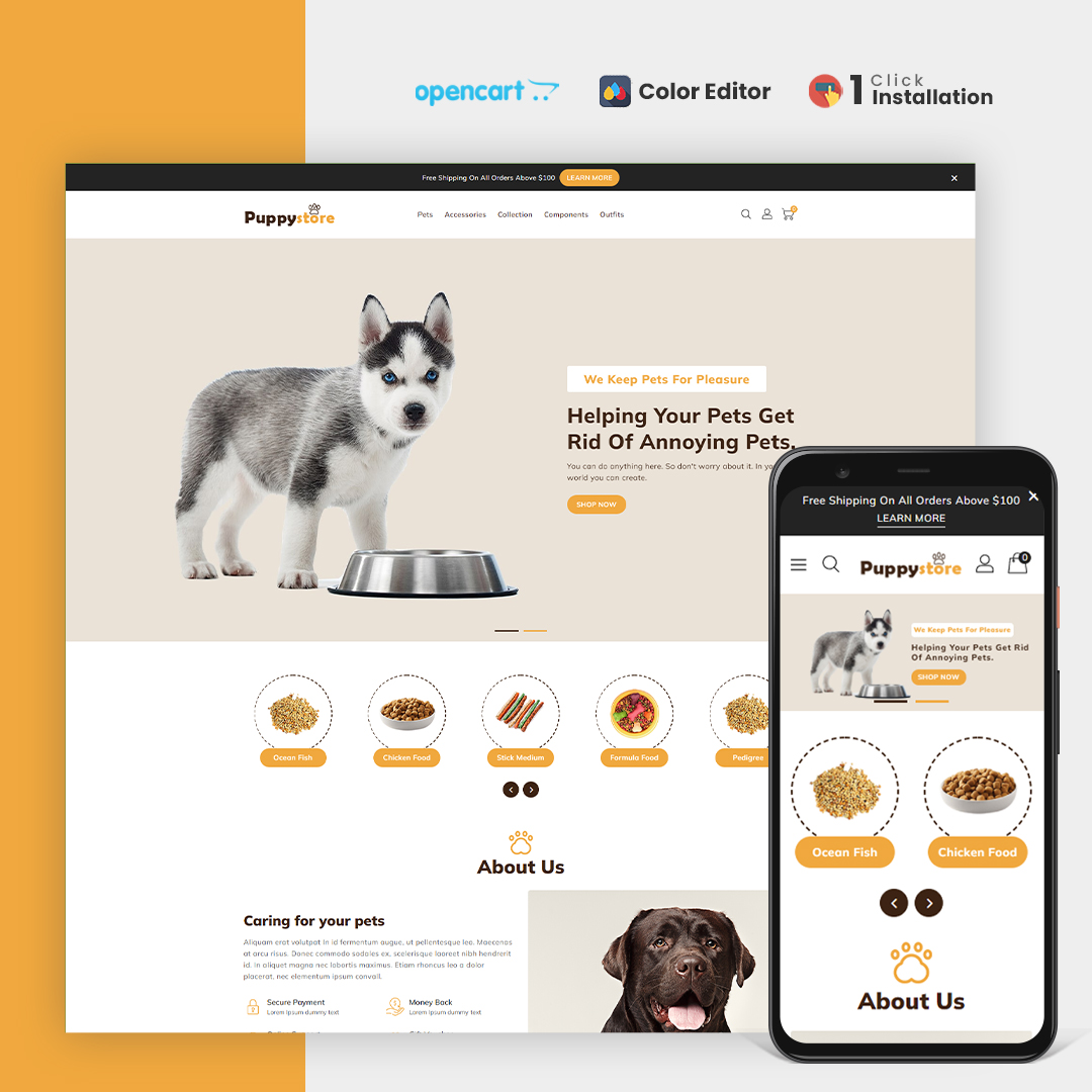  template | Animals & Pets
 | ID: 7997